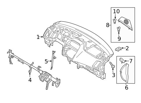 Instrument Panel for 2025 Mitsubishi Eclipse Cross #0