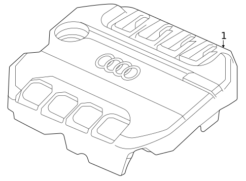 Engine Appearance Cover for 2024 Audi S3 #0