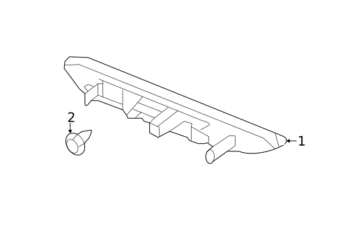 Rear Reflector for 2013 INFINITI JX35 #0