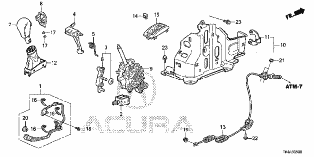 Select Lever for 2014 Acura TL #0