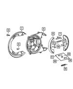 4423663 - Parking Brake: Brake Shield for Mopar Image