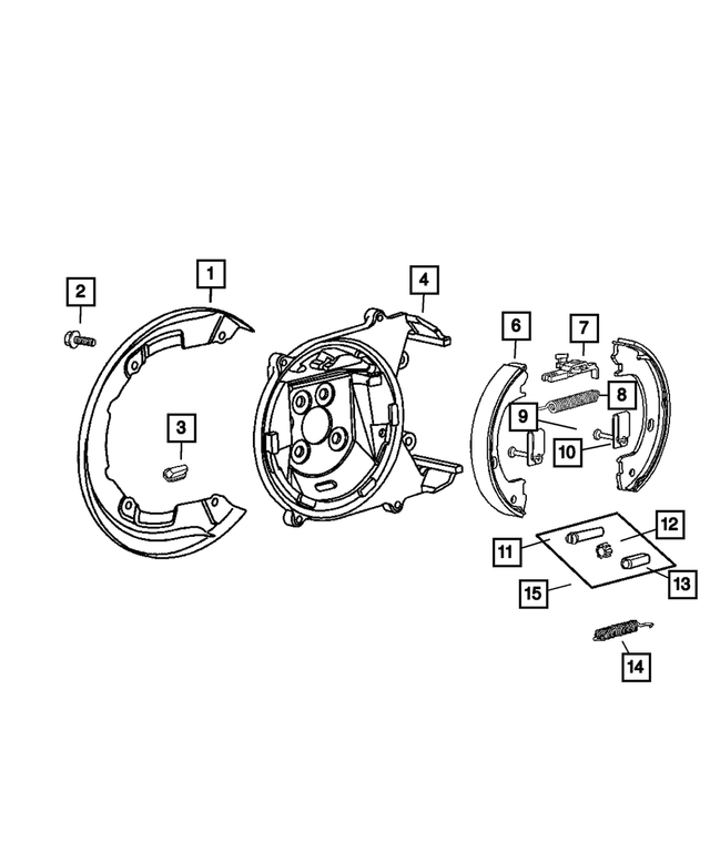 4723981 - Parking Brake: Rear Brake Dust Shield To Adapter Screw for Mopar Image