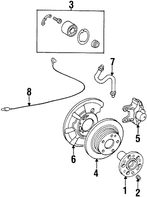 Rear Brakes for 1998 Mercedes-Benz CL600 #0