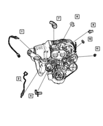 56031110AA - Electrical: Oxygen Sensor for Dodge: Dakota, Durango, Ram 1500, Ram 2500, Ram 3500 | Jeep: Grand Cherokee, Liberty, Wrangler Image