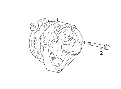 Alternator for 2020 Chevrolet Corvette #2