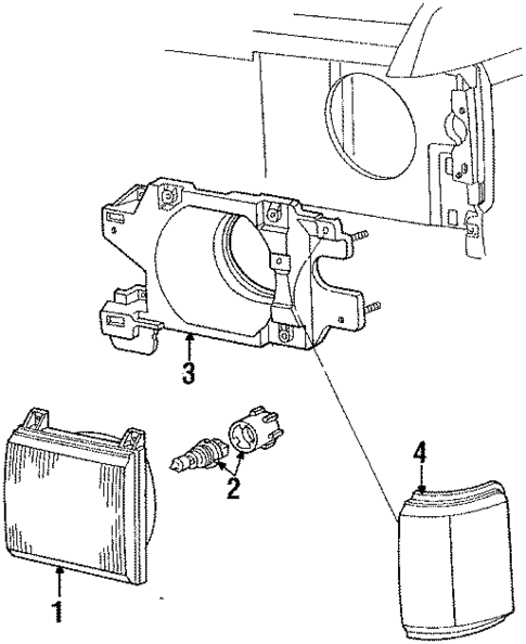 Park Lamps for 1990 Ford F-250 #0