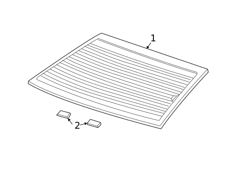 Glass & Hardware - Back for 2005 Mercury Sable #0