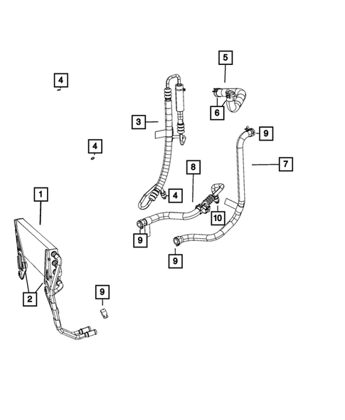 Power Steering Hoses for 2020 Ram 3500 #1