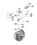 68201229AA - 9HP48; 9-Speed; Automatic Transmission: Cable Retainer for Mopar Image