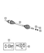 MF472085 - Four Wheel Drive; Differential and Drive Line: Cotter Pin for Dodge: Caliber | Jeep: Compass, Patriot Image