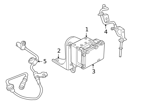 ABS Components for 2003 Chrysler Sebring #2