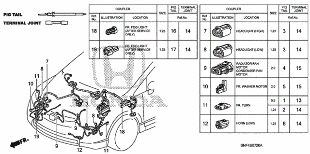 Electrical Connectors (FR.) for 2006 Honda Civic #0