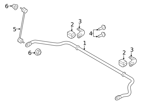 Stabilizer Bar & Components for 2017 Land Rover Discovery Sport #0