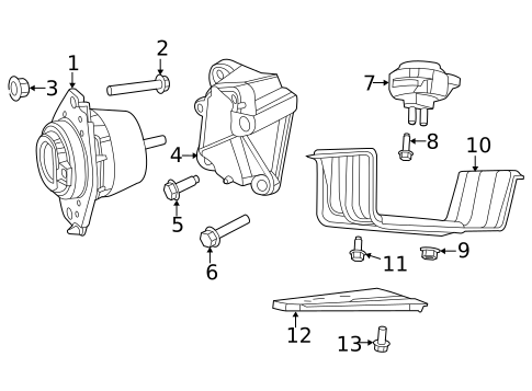 Engine & Trans Mounting for 2021 Jeep Grand Cherokee #0