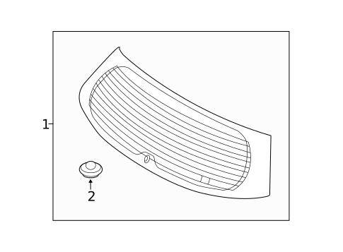 Glass - Lift Gate for 2012 Kia Sorento #0