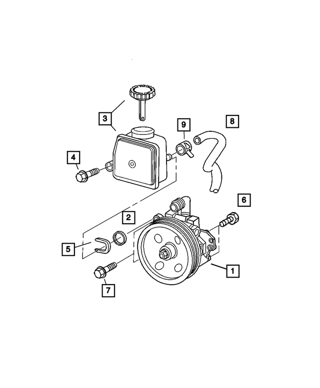 5097049AA - Steering: Power Steering Pump for Mopar Image