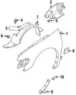 630100B731 - : Fender for Nissan Image
