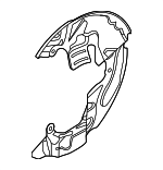 BRDS23 - Brakes: Motorcraftâ„¢ Splash Shield for Ford Image