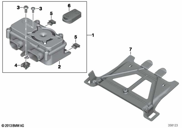 7147127892 - Maintenance &amp; Technology: Clamp/Wiring Holder for BMW-Motorrad Image