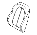 52107374633 - Body: Seat Back Cover for BMW: 228i Gran Coupe, 228i xDrive Gran Coupe, M235i xDrive Gran Coupe, X1, X2 Image