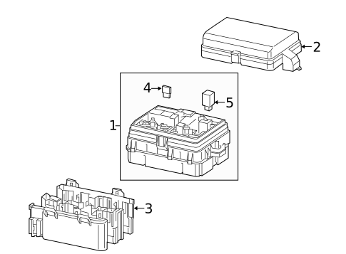 Fuse & Relay for 2023 GMC Sierra 3500 HD #1