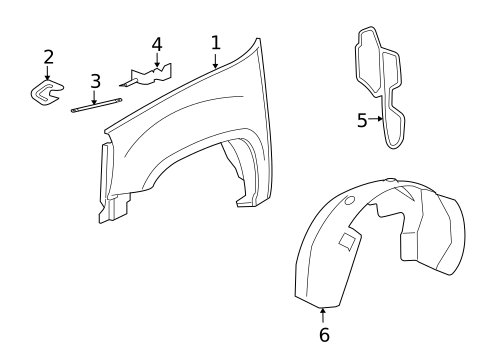Fender & Components for 2008 GMC Yukon #0
