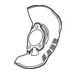 4778202140 - Brakes: Splash Shield for Toyota Image