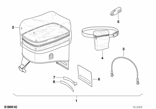 16112340183 - Luggage &amp; Storage: Sealing                   for BMW-Motorrad Image