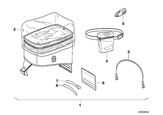 16112340183 - Luggage &amp; Storage: Sealing                   for BMW-Motorrad Image
