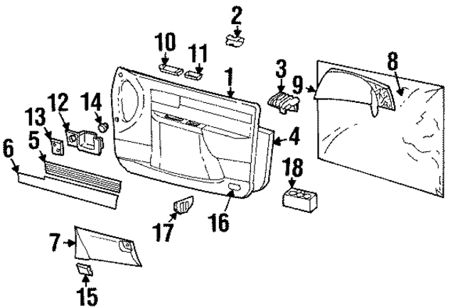 90363765 - : Speaker Grille for GM Image