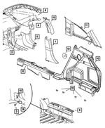 YD85DKAAF - : Scuff Plate, Left for Mopar Image