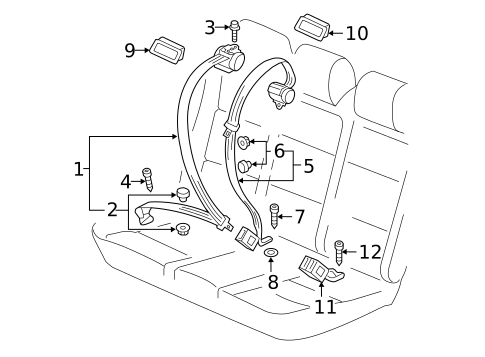 Seat Belt for 2012 Volkswagen Jetta #1