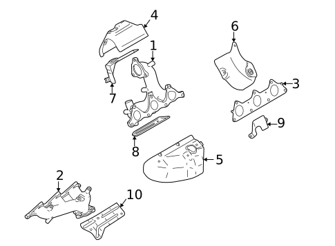 Exhaust Manifold for 2002 Dodge Stratus #0