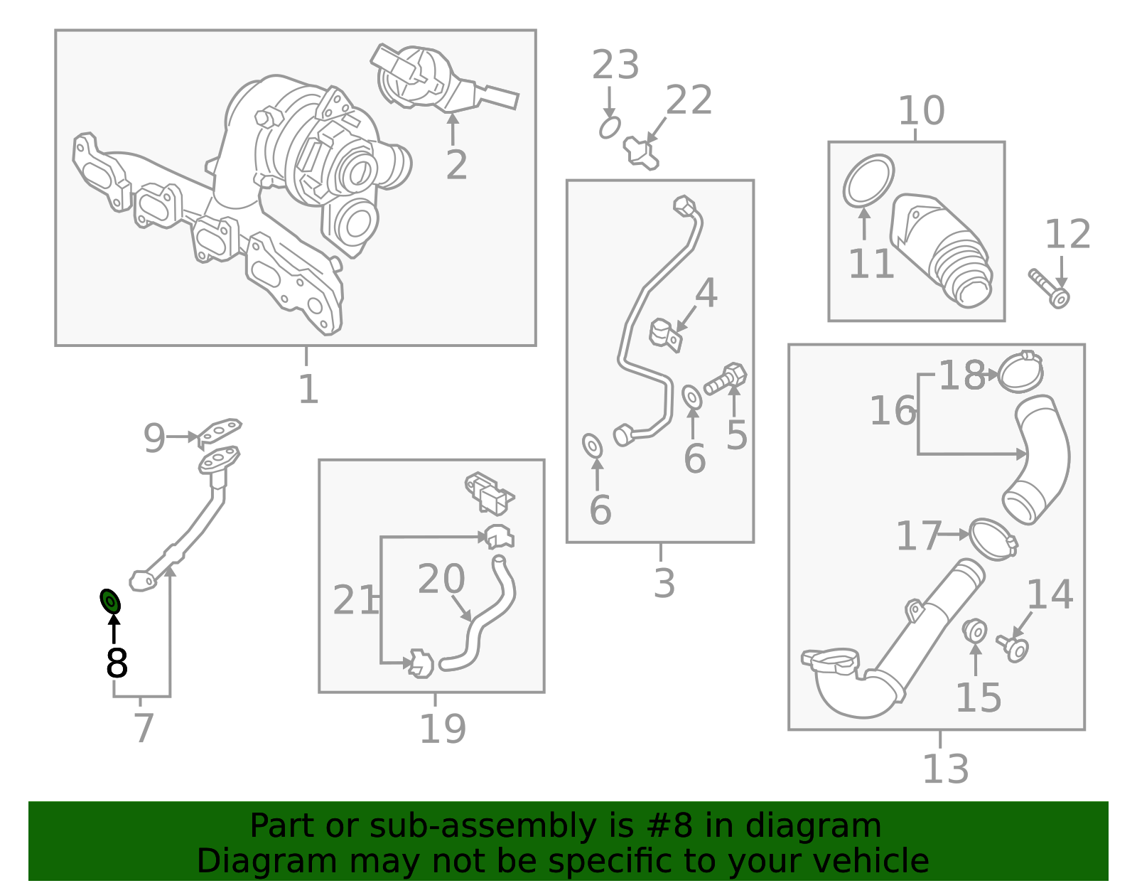 Wht001965 2015 Volkswagen Turbocharger Oil Line Gasket WHT-007-702 | VW Direct ...