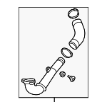 4L145762CC - : Hose &amp; Tube Assembly for Volkswagen: Beetle, Golf, Golf SportWagen, Jetta, Passat Image