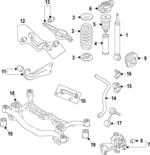 5QN511305B - Suspension: Stabilizer Bar for Volkswagen: Tiguan Image