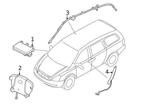 Air Bag Components for 2014 Kia Sedona #0