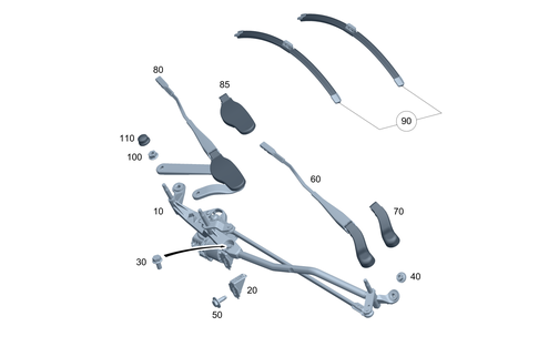 Front Windshield Wiper for 2024 Mercedes-Benz CLE53 AMG #0