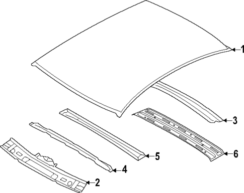 Roof & Components for 2023 Genesis Electrified G80 #0