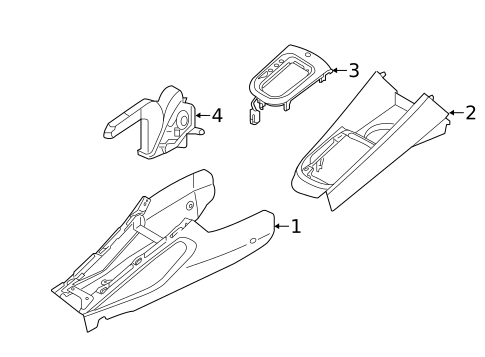Center Console for 2014 Kia Rio #2