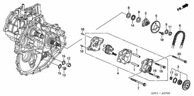 Oil Pump for 2002 Honda Insight #0