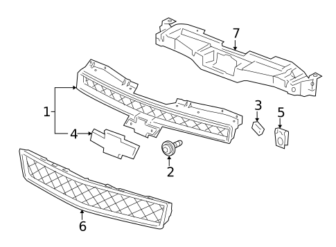 Grille & Components for 2009 Chevrolet Tahoe #0