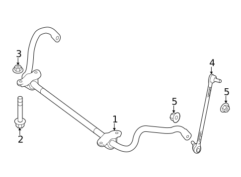 Stabilizer Bar & Components for 2014 Mercedes-Benz CLS63 AMG S #2