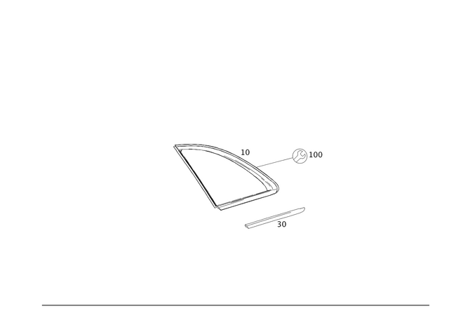 2466703201 - Windows: Side Window, Fixed for Mercedes-Benz Image image
