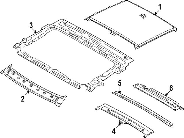 67154BE050 - : Roof Panel for Hyundai Image