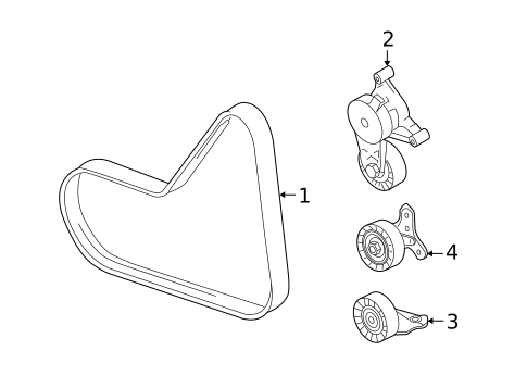 Belts & Pulleys for 2009 Volkswagen Rabbit #0