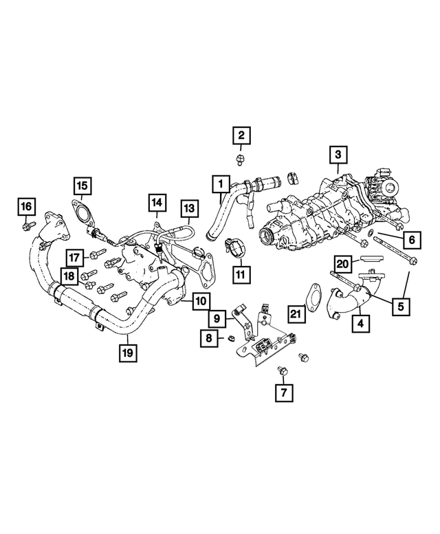 68132572AA - Emission Controls: Hex Flange Head Bolt for Mopar Image image