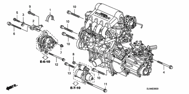 Alternator Bracket for 2007 Honda Fit #0