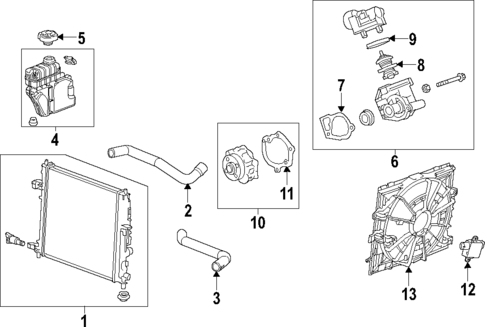 Radiator & Components for 2016 Cadillac ATS #3