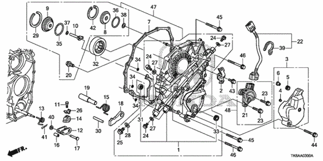 AT Left Side Cover for 2013 Honda Fit #0